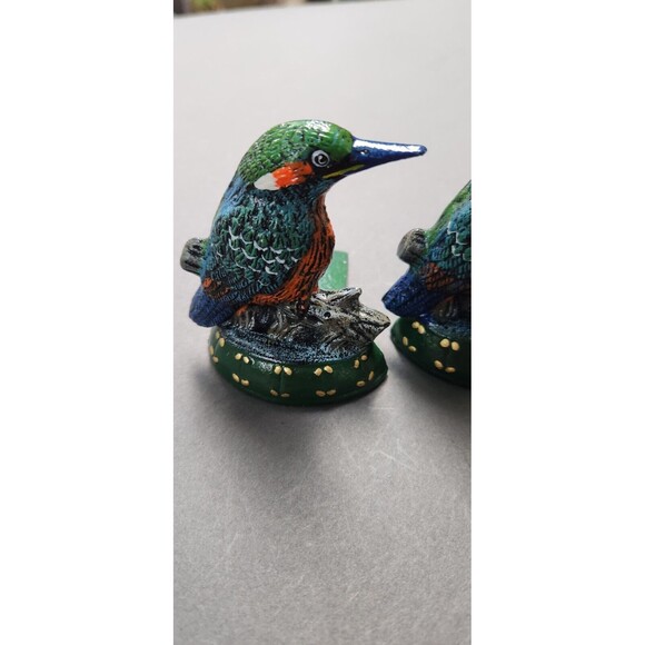 Cast Iron Bookends Bird Hummingbird Rare Old Birds - Picture 16 of 16